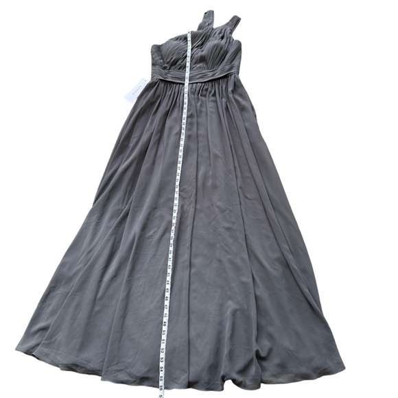 Azazie Womens Molly in‎ Steel Grey Bridesmaid/ Evening Dress Size:10 AZ1542918 - Picture 9 of 13